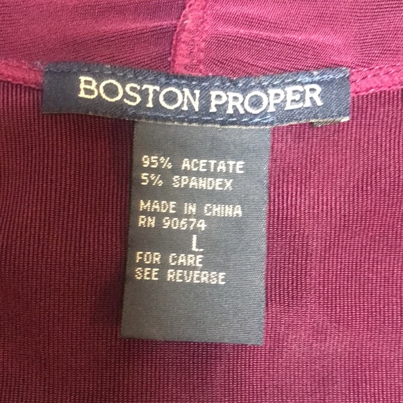 BOSTON PROPER Purple Plum Cardigan 
Size Large - Picture 7 of 8